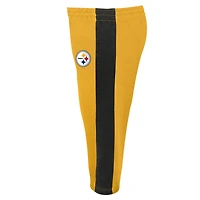 Infant Black/Gold Pittsburgh Steelers Little Kicker - Long Sleeve Bodysuit & Pants Set