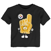 T-shirt noir pour bébé des Steelers de Pittsburgh homme à tout faire