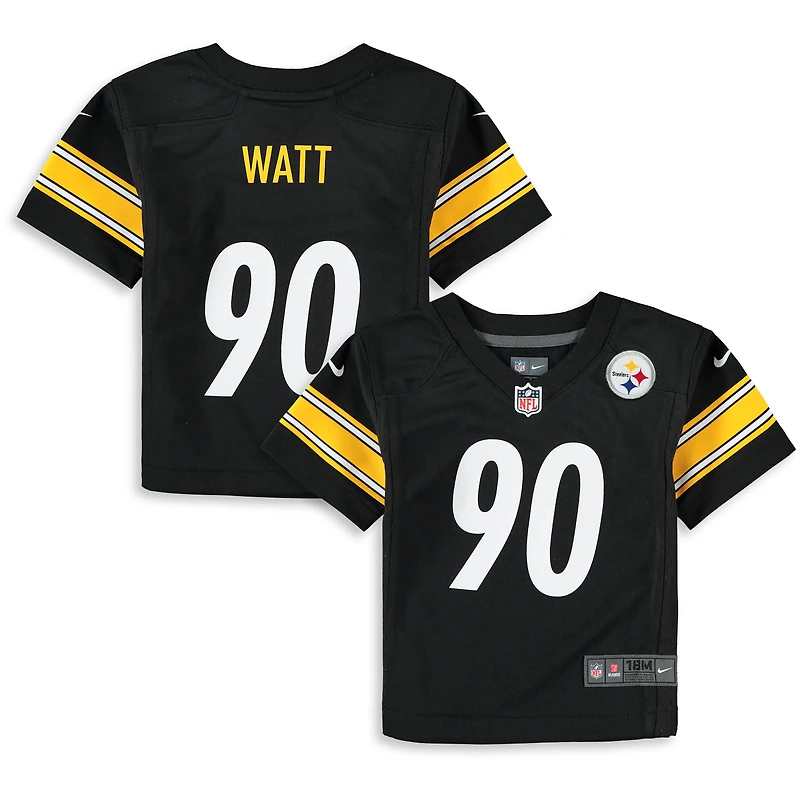 Infant Nike T.J. Watt Black Pittsburgh Steelers Team  Player Game Jersey