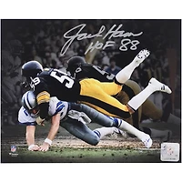 Photo dédicacée de Jack Ham (Pittsburgh Steelers) au format 8" x 10" avec inscription « HOF 88 ».