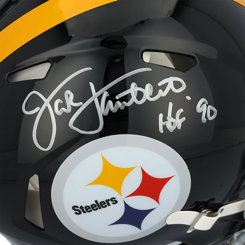 Jack Lambert Pittsburgh Steelers Autographed Riddell 1963-76 Throwback Speed Authentic Helmet with "HOF 90" Inscription