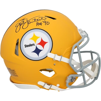 Jack Lambert Pittsburgh Steelers Autographed Riddell 2025 Alternate Speed Authentic Helmet with "HOF 90" Inscription