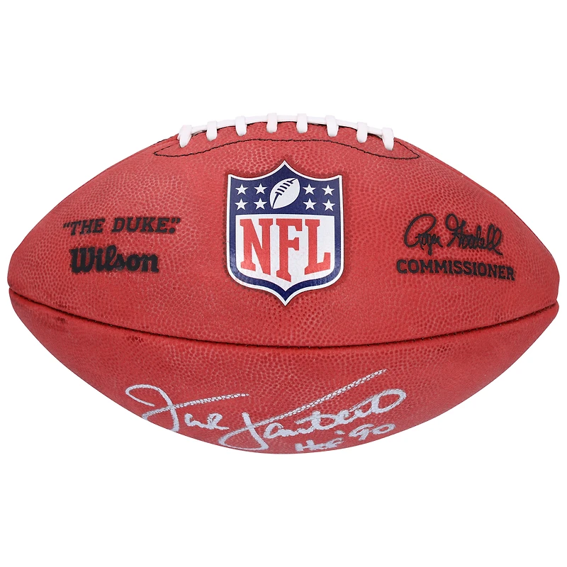 Jack Lambert Pittsburgh Steelers Autographed Wilson Duke Full Color Football with "HOF 90" Inscription 