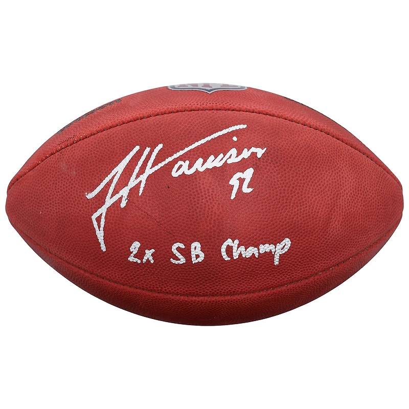 James Harrison Pittsburgh Steelers Autographed Duke Full Color Football with "2x SB Champ" Inscription