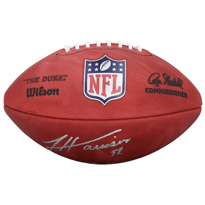 James Harrison Pittsburgh Steelers Autographed Duke Full Color Football with "2x SB Champ" Inscription
