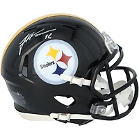 Mini-casque Riddell Speed ​​autographié par James Harrison des Steelers de Pittsburgh