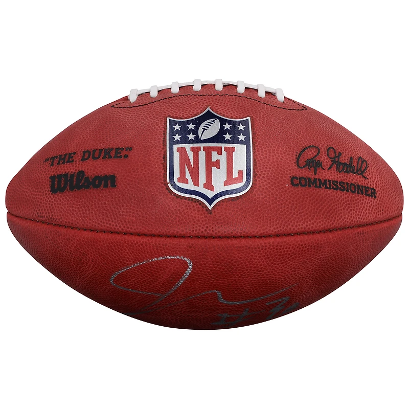 Jaylen Warren Pittsburgh Steelers Autographed Duke Full Color Football