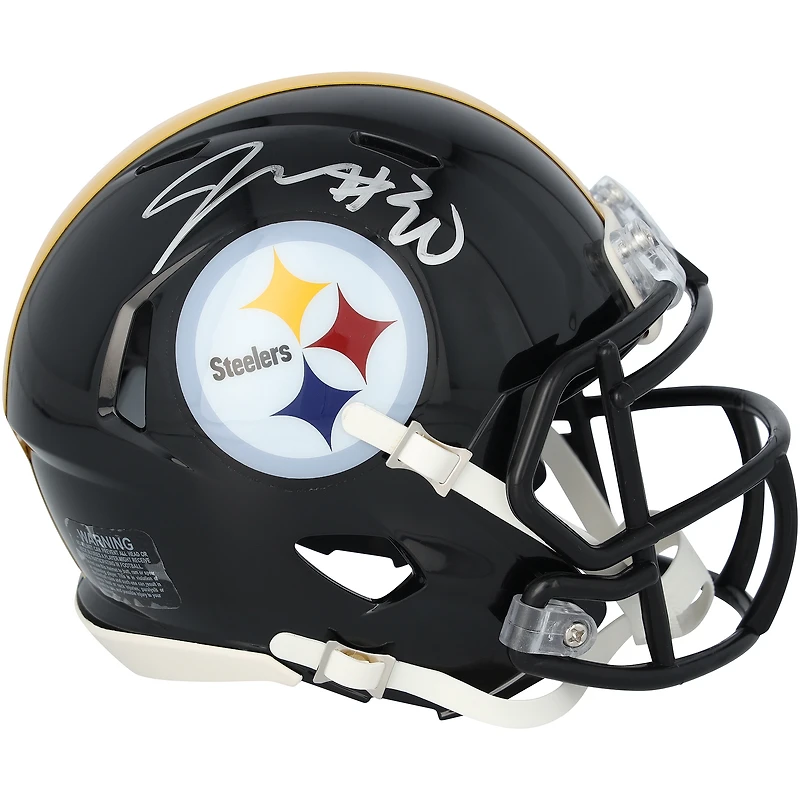 Jaylen Warren Pittsburgh Steelers Autographed Riddell Speed Mini Helmet