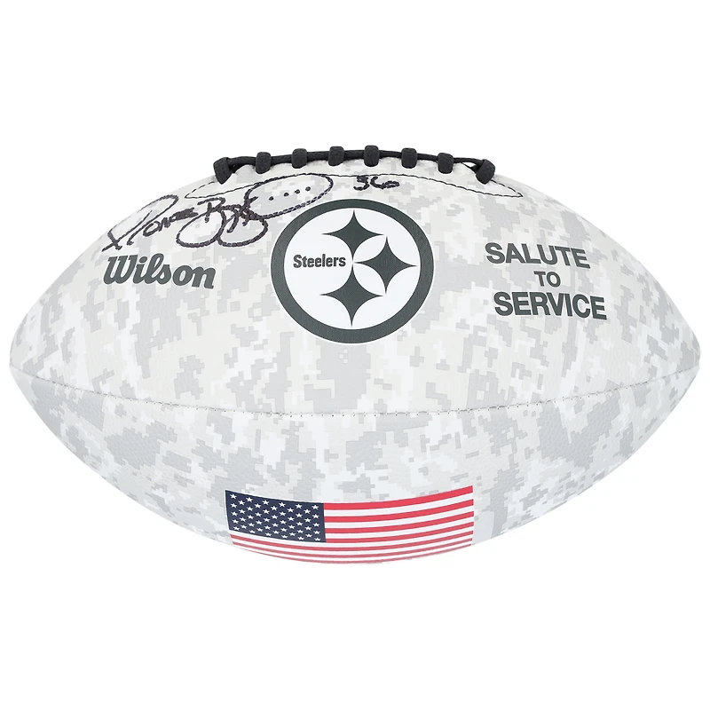 Jerome Bettis Pittsburgh Steelers autographié 2024 Salute To Service Wilson Football