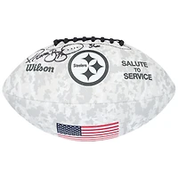 Jerome Bettis Pittsburgh Steelers autographié 2024 Salute To Service Wilson Football