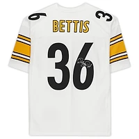 Jerome Bettis Pittsburgh Steelers Autographed White Super Bowl XL Authentic Mitchell & Ness Jersey with "HOF 15" Inscription