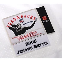 Jerome Bettis Pittsburgh Steelers Autographed White Super Bowl XL Authentic Mitchell & Ness Jersey with "HOF 15" Inscription