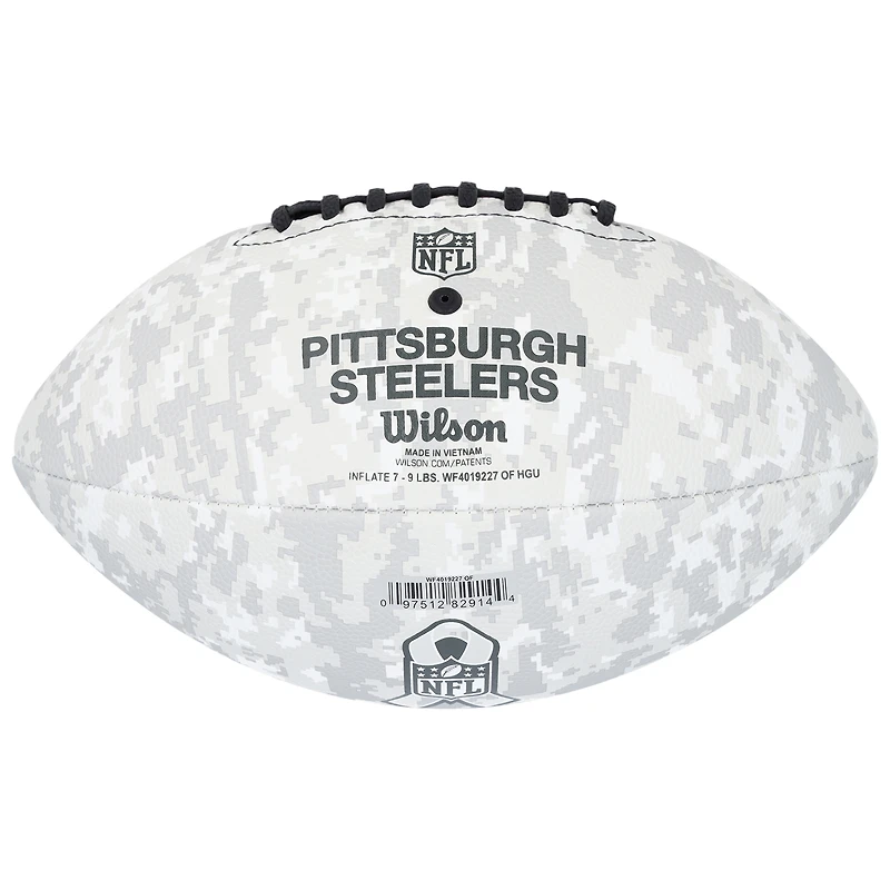 Joe Greene Pittsburgh Steelers Autographed 2024 Salute To Service Wilson Football with "HOF 87" Inscription