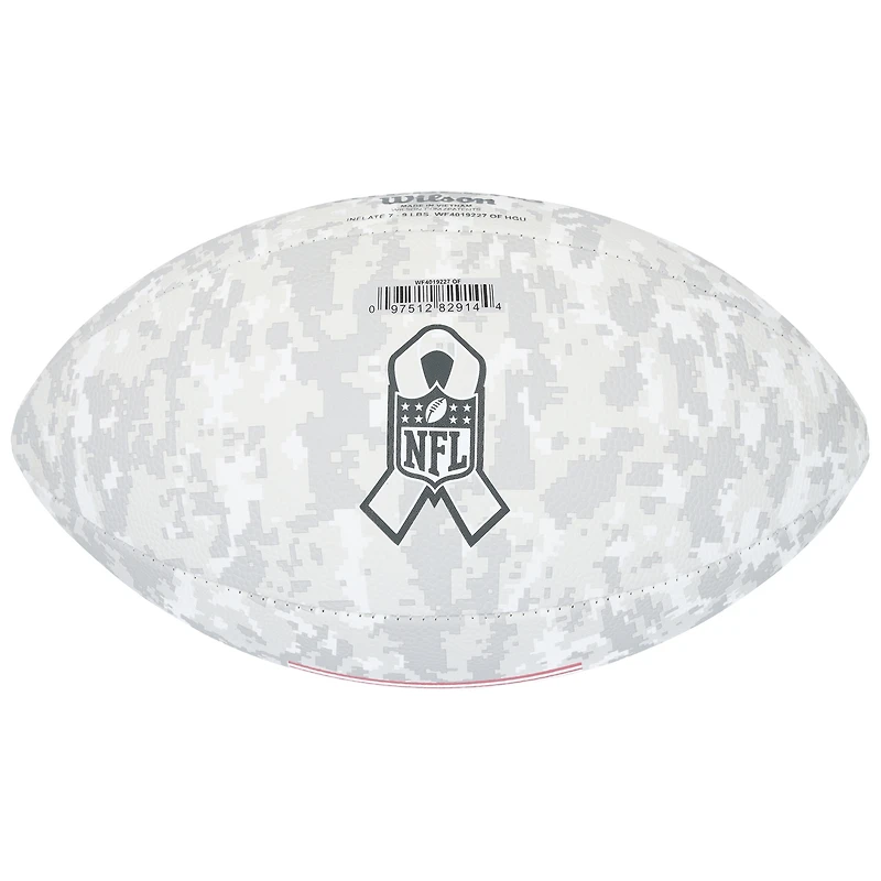 Ballon de football américain autographié par Joe Greene des Pittsburgh Steelers, hommage au service Wilson 2024, avec l'inscription « HOF 87 »