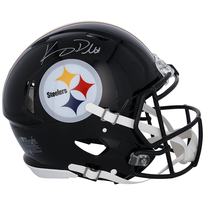 Casque authentique Riddell Speed ​​autographié par Kenny Pickett des Pittsburgh Steelers