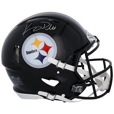 Casque authentique Riddell Speed ​​autographié par Kenny Pickett des Pittsburgh Steelers