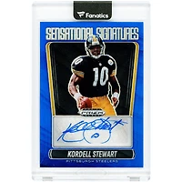 Carte autographiée de Kordell Stewart (Pittsburgh Steelers) - Panini Prizm Black Blue Prizm Sensational Signatures 2025 #SS-KST #26/49