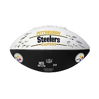 Ballon de football américain autographié et signé Logo Brands Pittsburgh Steelers 2025