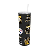 Gobelet isotherme à paille Dreamweave 30 oz Logo Brands Pittsburgh Steelers