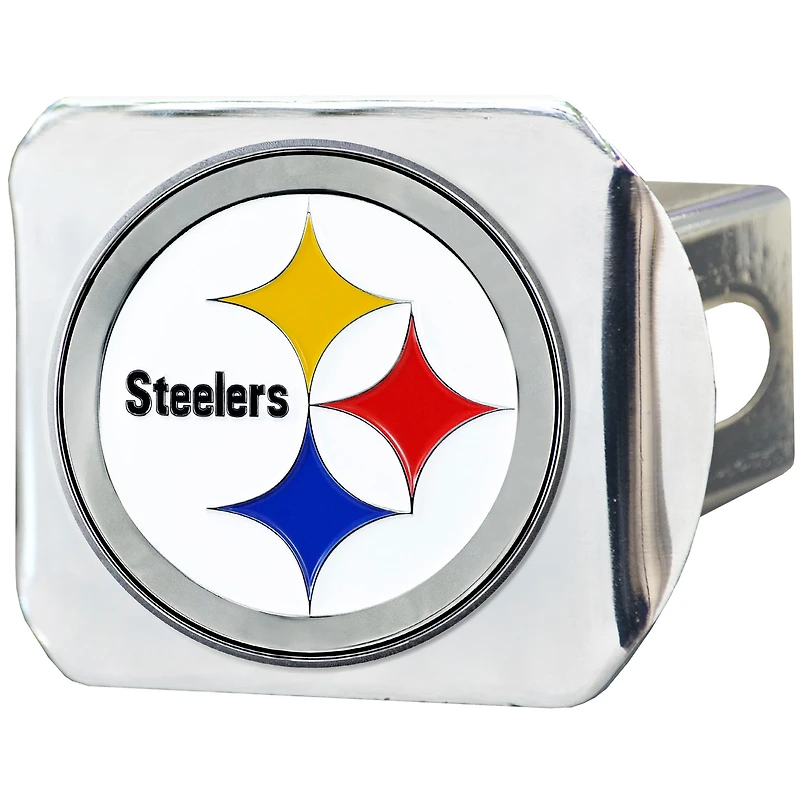 Logo des Steelers de Pittsburgh, couleur sur le couvercle d'attelage chromé