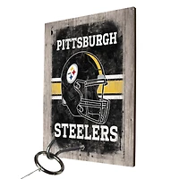 Jeu de lancer d'anneaux des Steelers de Pittsburgh avec logos