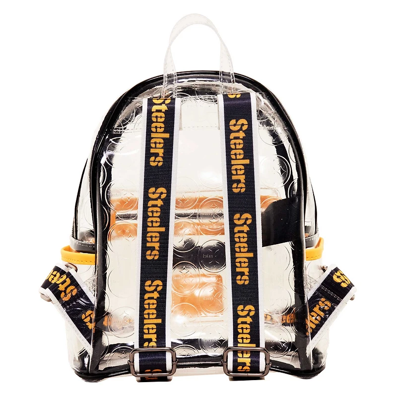 Loungefly Pittsburgh Steelers Mini sac à dos transparent