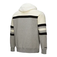 Men's Mitchell & Ness  Heather Gray Pittsburgh Steelers Head Coach Vintage Logo Pullover Hoodie