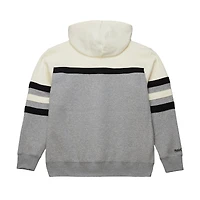 Men's Mitchell & Ness  Heather Gray Pittsburgh Steelers Head Coach Vintage Logo Pullover Hoodie