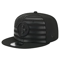 Men's New Era  Black Pittsburgh Steelers Independent 9FIFTY Snapback Hat