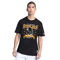 Men's Starter  Black Pittsburgh Steelers Sphere T-Shirt