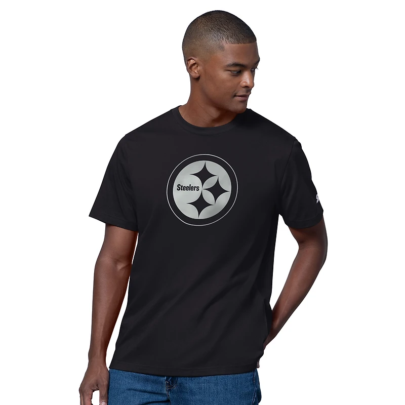 Men's Starter  Black Pittsburgh Steelers Thursday Night Gridiron T-Shirt