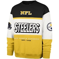 Sweat-shirt Breeze Maximalist noir/or '47 des Pittsburgh Steelers pour homme