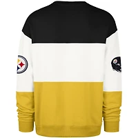 Men's '47 Black/Gold Pittsburgh Steelers Breeze Maximalist Sweatshirt