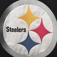 Men's '47 Black/Gold Pittsburgh Steelers Lacer V-Neck Pullover Hoodie