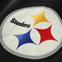 Sweat à capuche Pittsburgh Steelers pour homme, noir, grande taille, col en V, modèle Split Zone Cornerback, taille 47