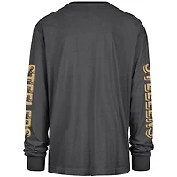 Men's '47 Black Pittsburgh Steelers Cairn Ravine Foundation Long Sleeve T-Shirt