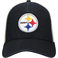 Men's '47 Black Pittsburgh Steelers Flagship MVP Snapback Hat