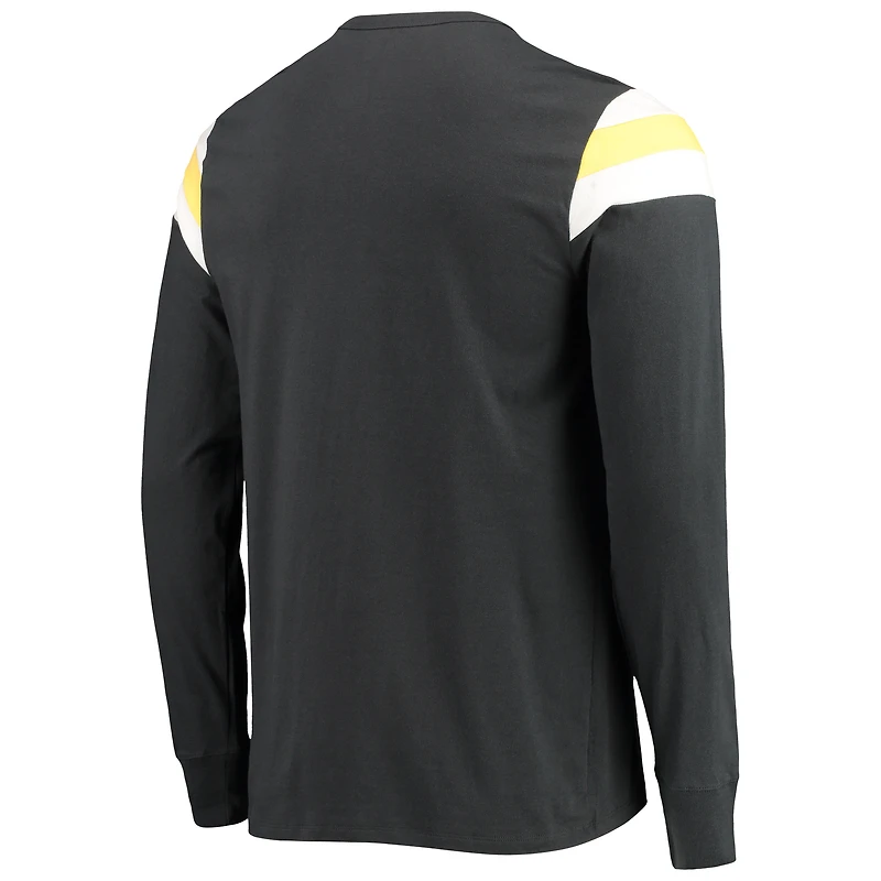 T-shirt à manches longues pour homme '47 Pittsburgh Steelers Franklin Rooted noir