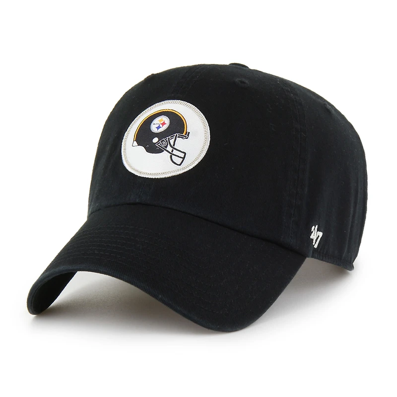 Casquette ajustable noire « 47 » pour homme des Pittsburgh Steelers