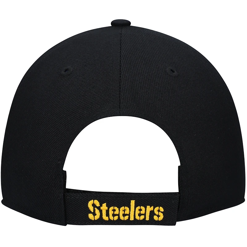 Men's '47 Black Pittsburgh Steelers MVP Adjustable Hat