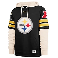 Sweat à capuche noir '47 pour homme des Pittsburgh Steelers Split Zone Cornerback Duo