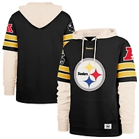 Sweat à capuche Pittsburgh Steelers Split Zone Cornerback Duo Lacer noir pour homme, modèle 47
