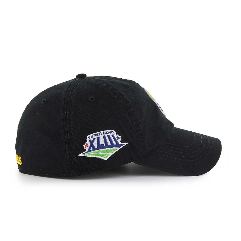 Casquette ajustée '47 noire Pittsburgh Steelers Sure Shot Franchise pour hommes