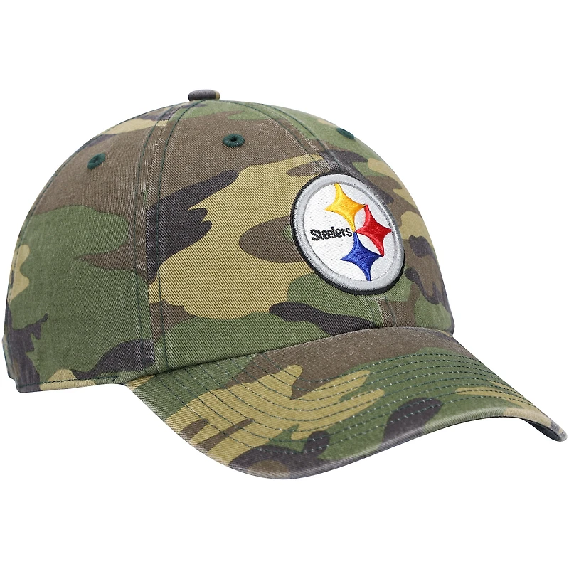 Casquette réglable '47 Camo Pittsburgh Steelers Woodland Clean Up pour homme