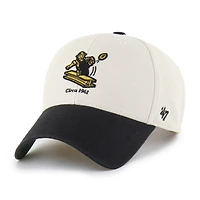 Men's '47 Cream/Black Pittsburgh Steelers Fairfield MVP Throwback Adjustable Hat