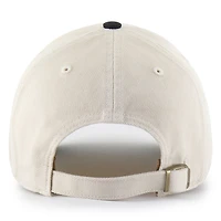 Men's '47 Cream/Black Pittsburgh Steelers Fairfield MVP Throwback Adjustable Hat