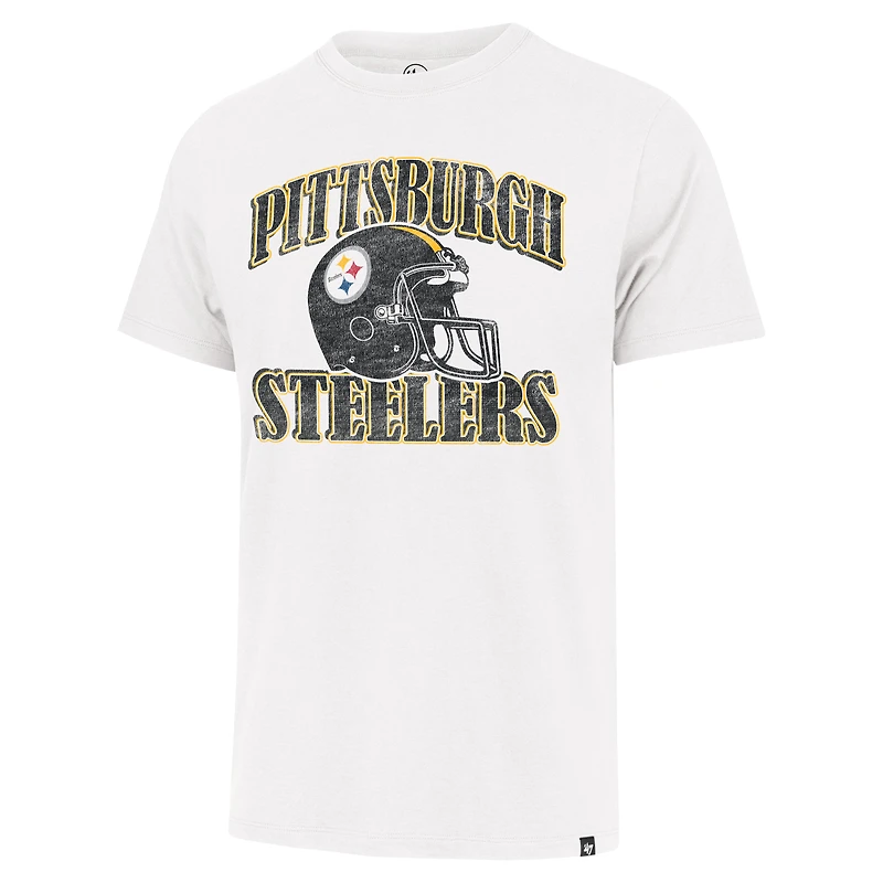 T-shirt rétro '47 Cream Pittsburgh Steelers Overrun Franklin pour homme
