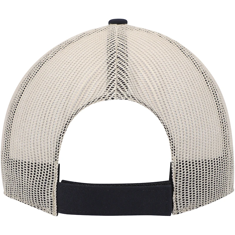 Casquette ajustable en cuir brut des Steelers de Pittsburgh '47 pour homme, bleu marine foncé/naturel