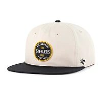Casquette ajustable Payson Captain des Steelers de Pittsburgh, modèle naturel 47, pour homme