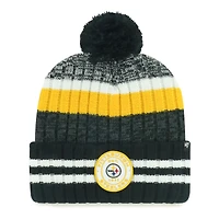 Men's '47 Pittsburgh Steelers Quiver Cuffed Knit Hat with Pom